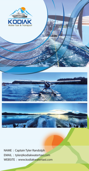 Flyer-Design von yuan_0104 für Kodiak Water Taxi and Transport | Design #9522427