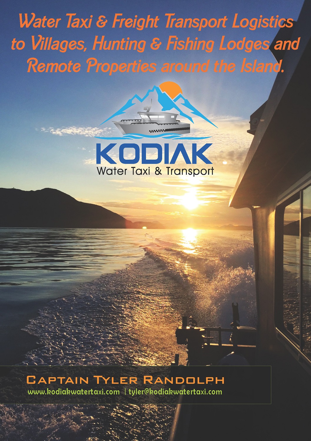 Flyer Design by Vimal Teja for Kodiak Water Taxi and Transport | Design #9496468