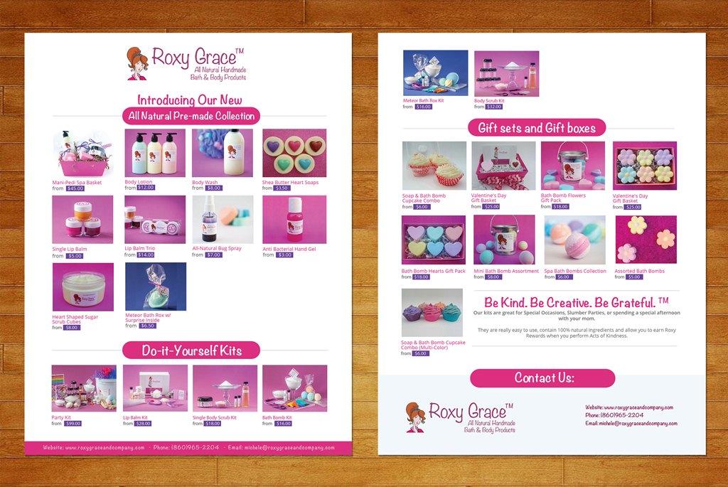 Design de Catalogue par Artcher pour The Roxy Grace Company | Design #9524130