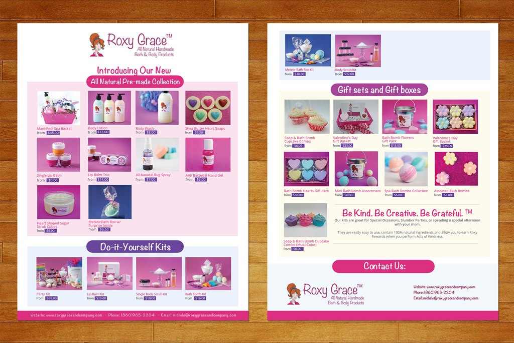 Catalogue Design by Artcher for The Roxy Grace Company | Design #9524131
