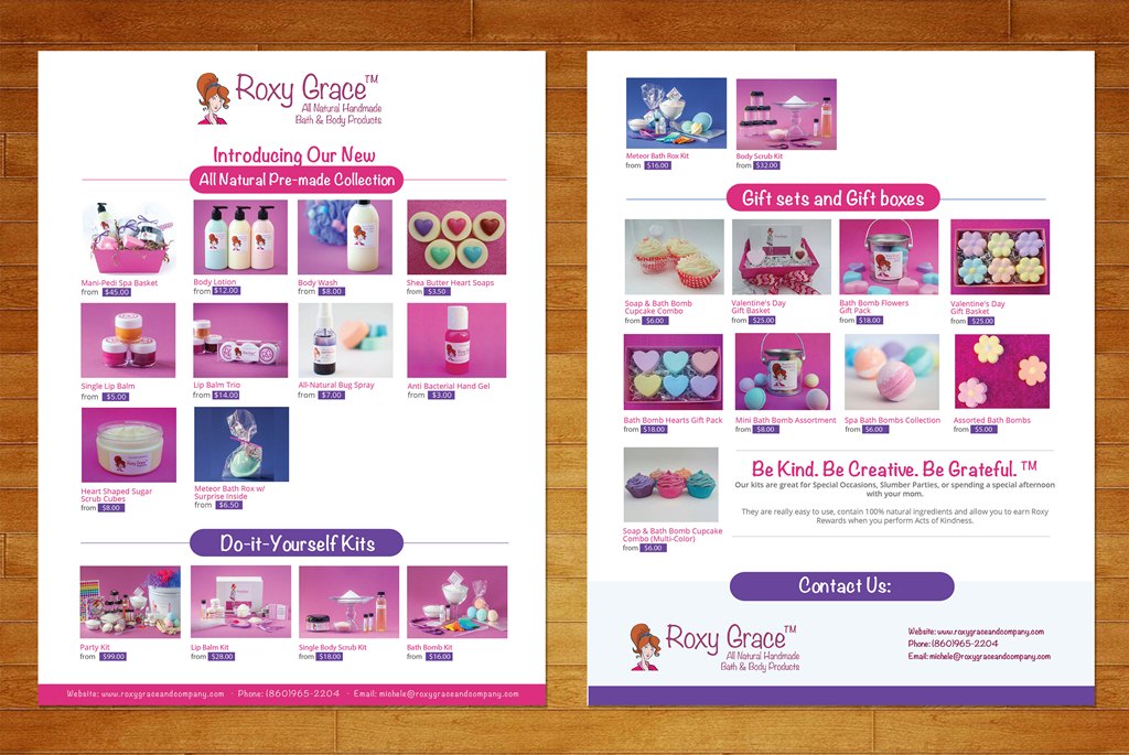 Catalogue Design by Artcher for The Roxy Grace Company | Design #9524132