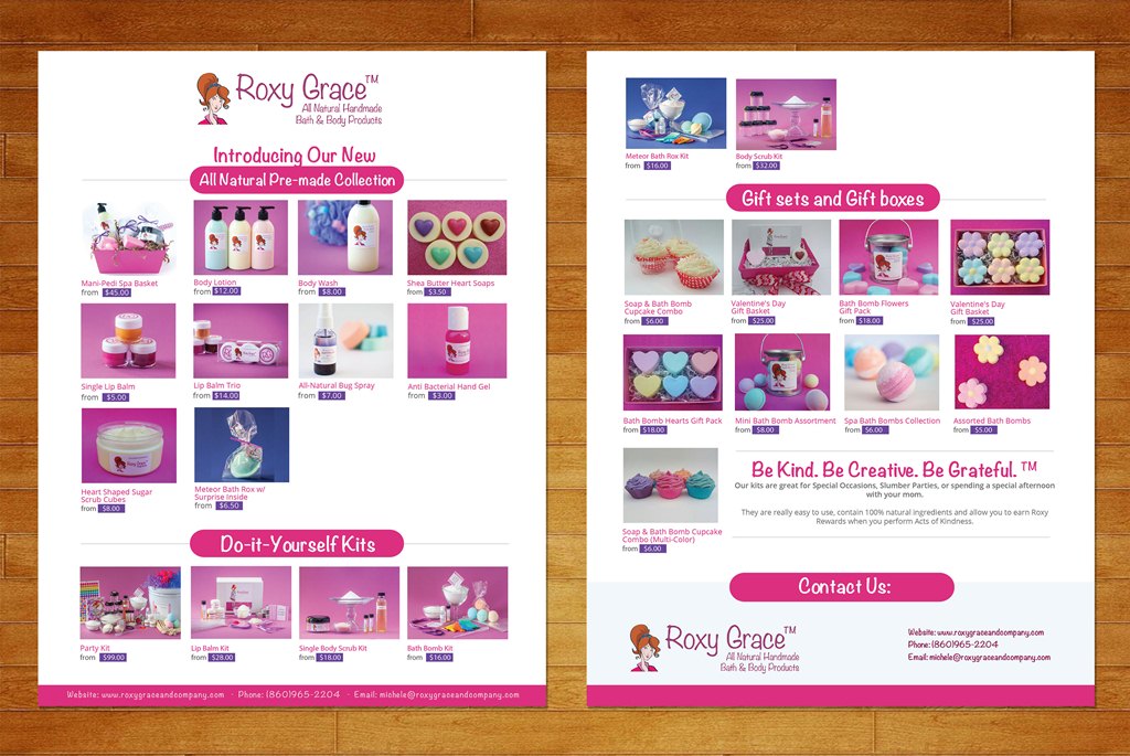 Catalogue Design by Artcher for The Roxy Grace Company | Design #9524133