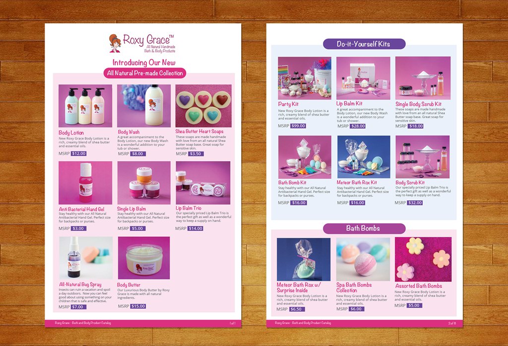 Catalogue Design by Artcher for The Roxy Grace Company | Design #9551461