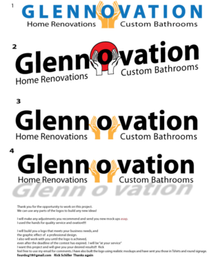Logo Design by fourdog123 for glennovation | Design: #9541596