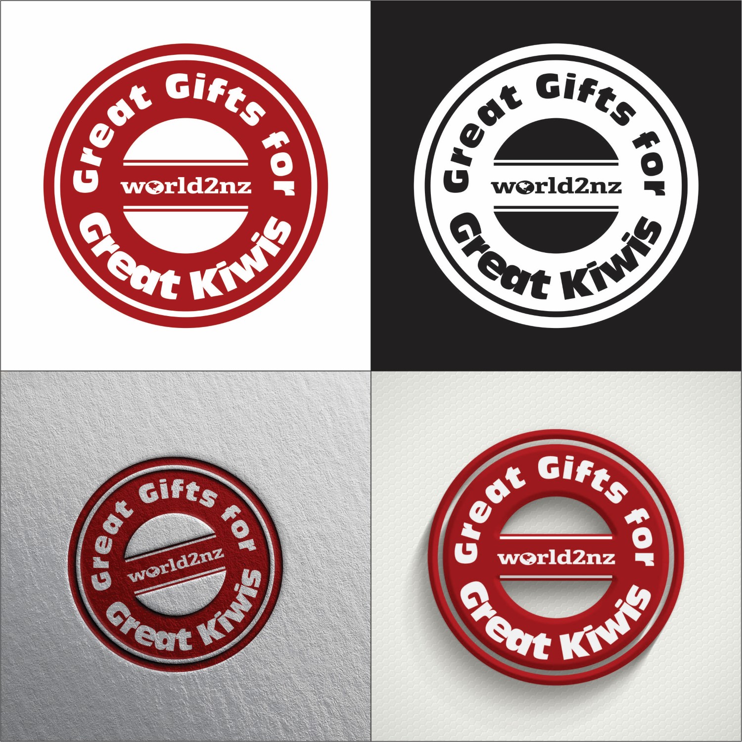 Logo Design by DG for World2NZ Gift Center Ltd | Design #9491054