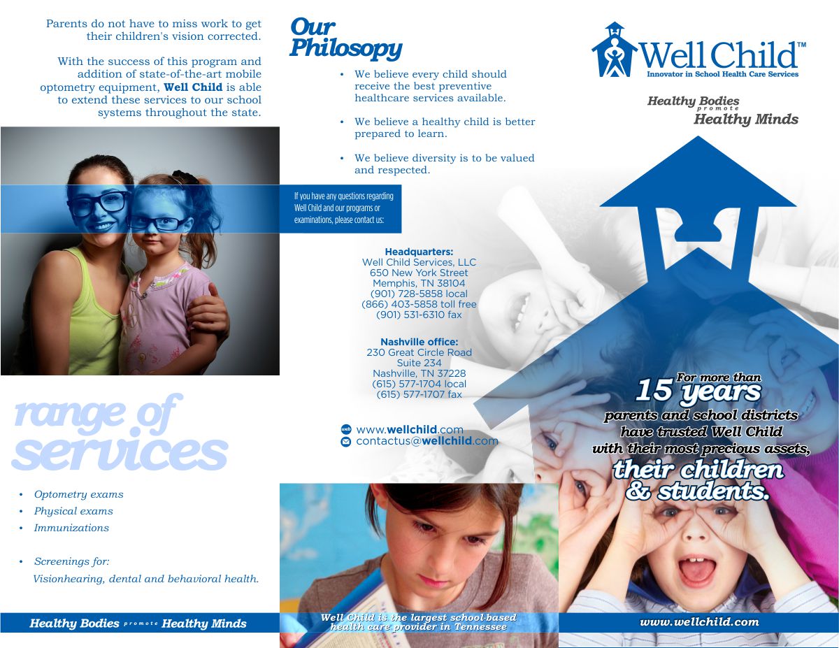 Diseño de Brochure por DesignMX (Renan Mejia) para Wellchild | Diseño #9691396