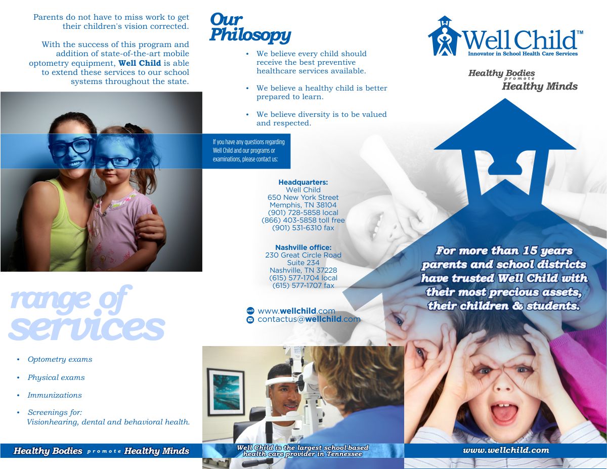 Diseño de Brochure por DesignMX (Renan Mejia) para Wellchild | Diseño #9703525