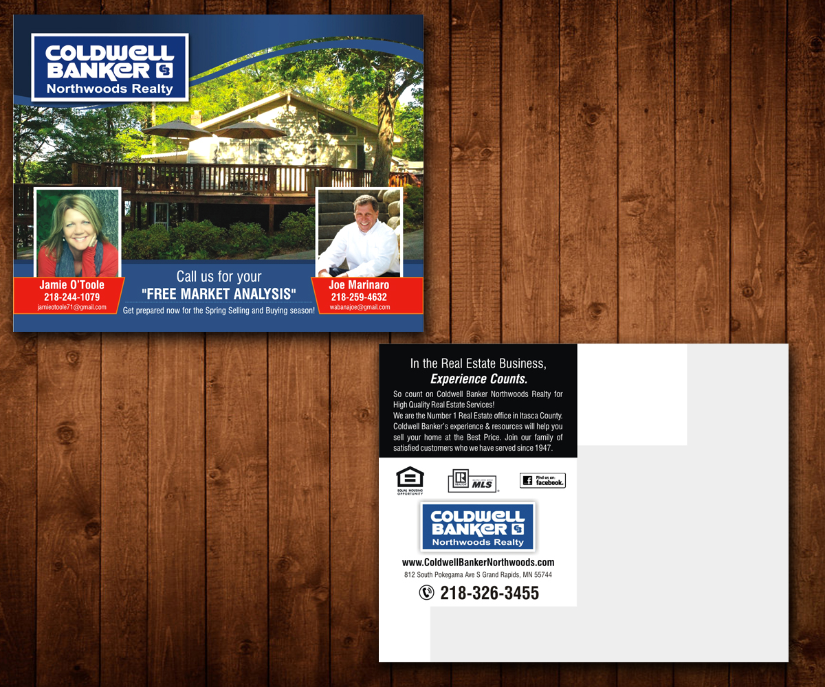 Diseño de Postal por Designers Hub para Coldwell Banker Northwood's | Diseño: #9552401
