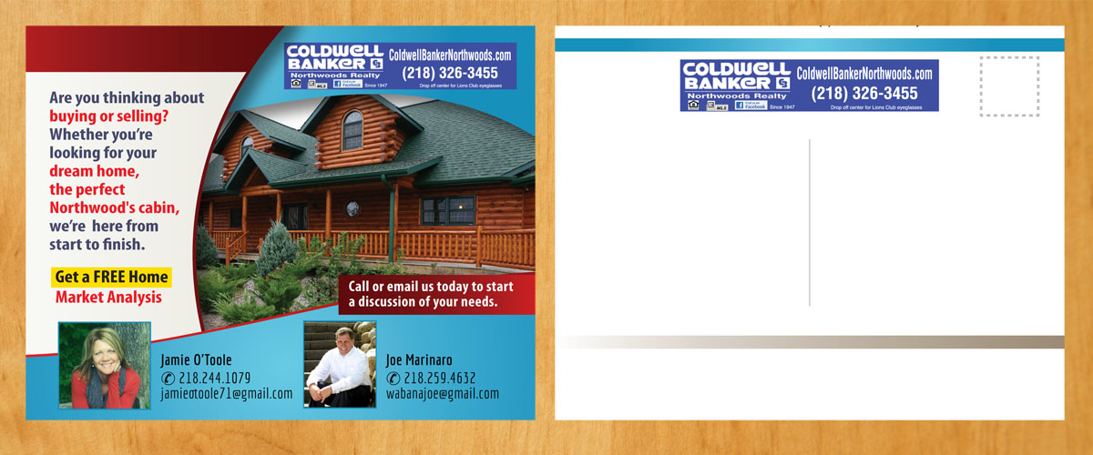 Diseño de Postal por Venus L. Penaflor para Coldwell Banker Northwood's | Diseño #9514394