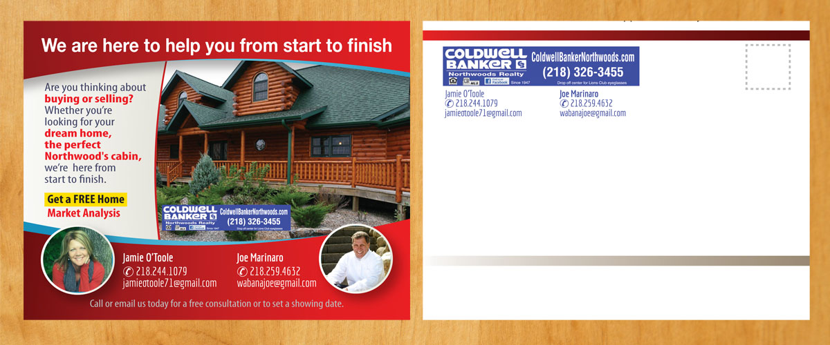 Diseño de Postal por Venus L. Penaflor para Coldwell Banker Northwood's | Diseño #9521794