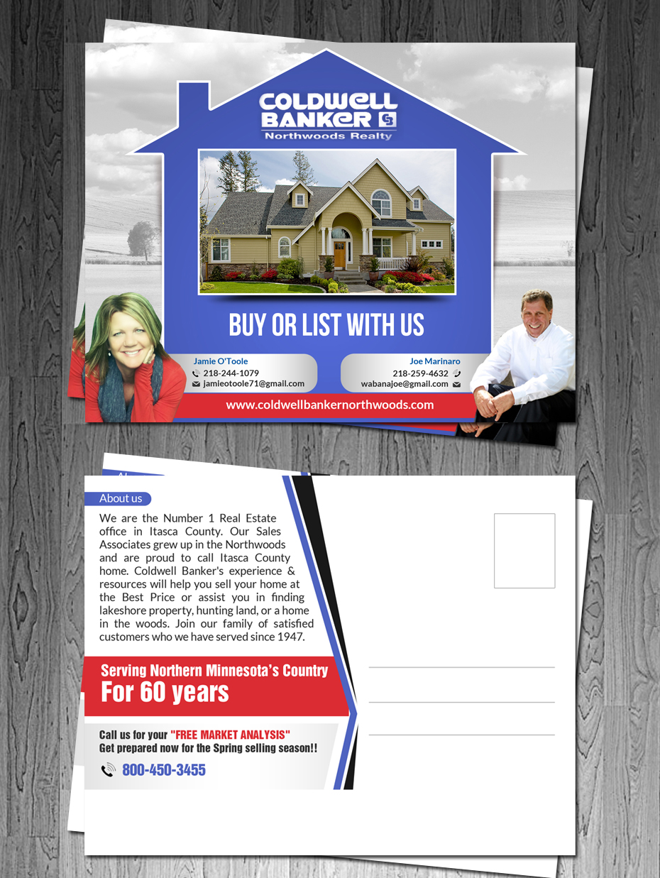Diseño de Postal por debdesign para Coldwell Banker Northwood's | Diseño #9488680