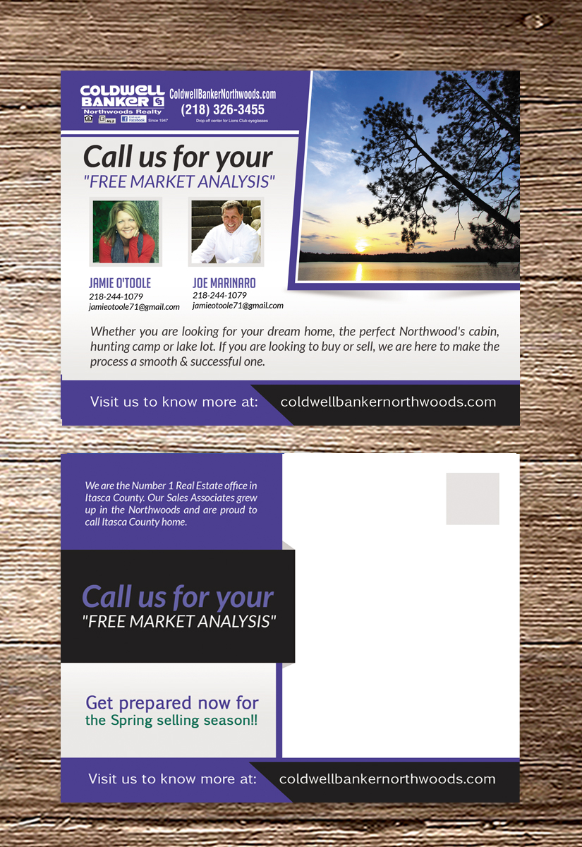 Diseño de Postal por debdesign para Coldwell Banker Northwood's | Diseño #9516540