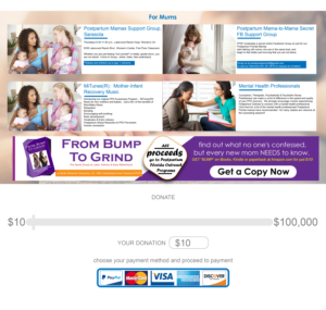 Web Design by Be Creatives for Postpartum Society of Florida | Design: #9572162