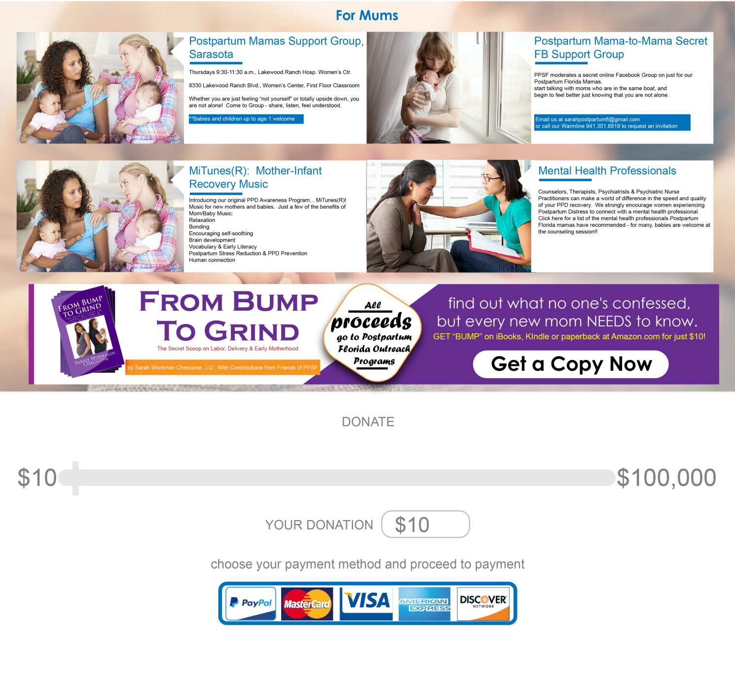 Web Design by Be Creatives for Postpartum Society of Florida | Design #9572167