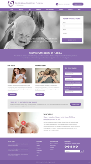 Web Design by pb for Postpartum Society of Florida | Design: #9501462