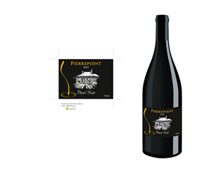 Pierrepoint Wines Logo /Bottle Label | Diseño Gráfico por OMSPlus Creative Solutions