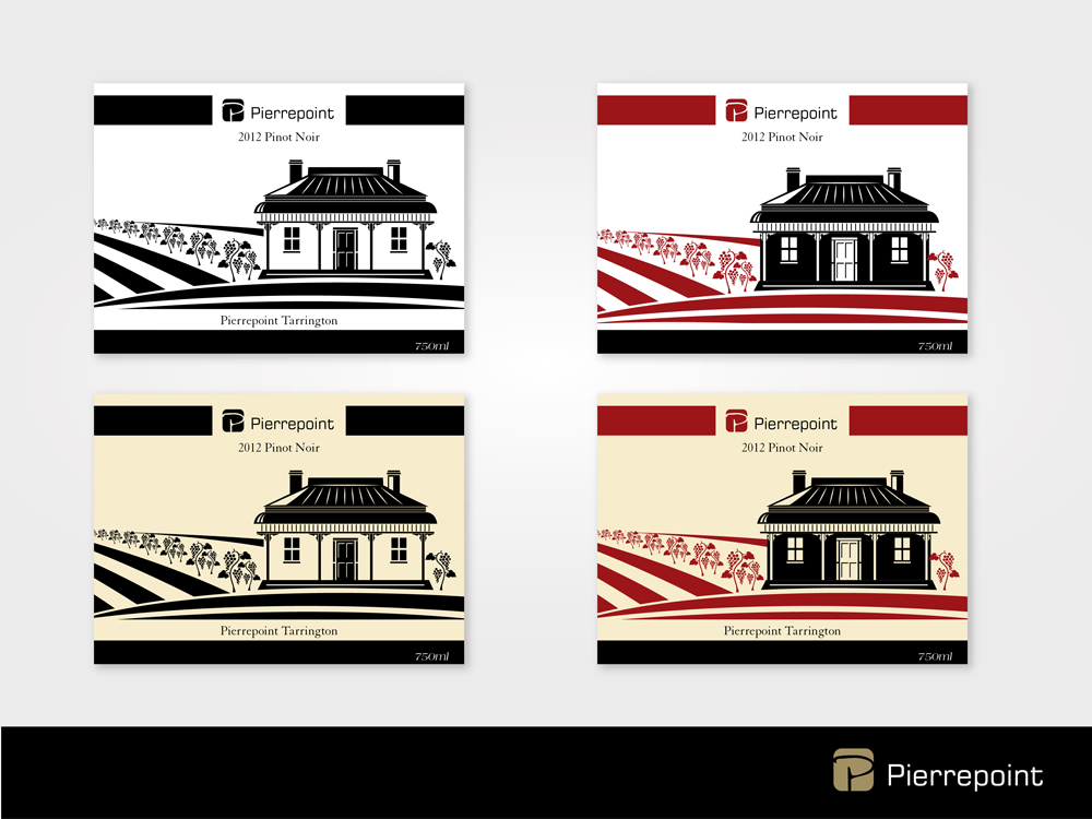 Diseño Gráfico por Phoenix Dragon para Pierrepoint Wines | Diseño #2137175