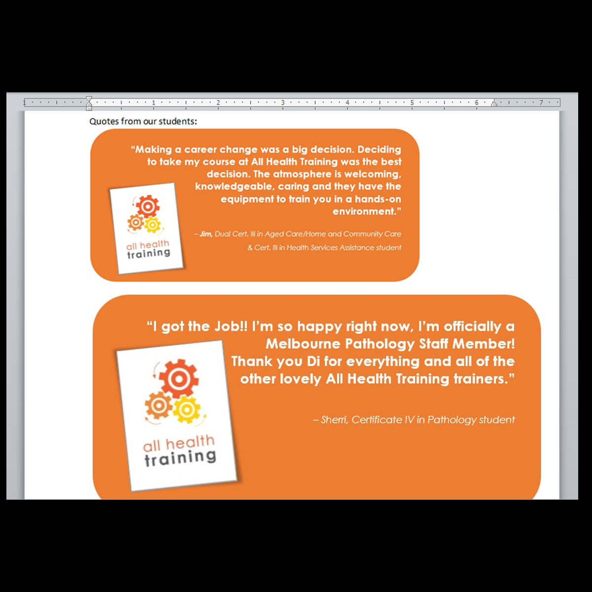 Photoshop Design by Krypton Designer for All Health Training | Design #9530837