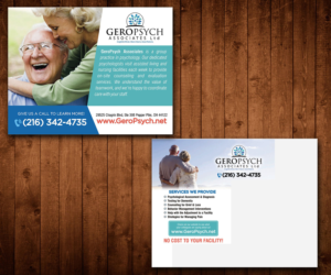 Postcard Design by Designers Hub for GeroPsych Associates, Ltd | Design: #9506245
