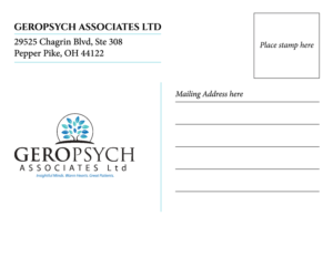 Postcard Design by RoundYellow for GeroPsych Associates, Ltd | Design: #9490994