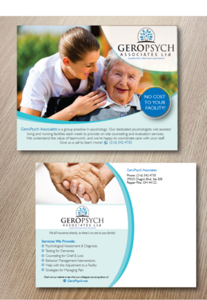 Postcard Design by alex989 for GeroPsych Associates, Ltd | Design: #9540692