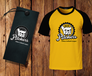 Beer Pitchers Softball Team - French Bulldog!!!!! | Diseño de Camiseta por El Ojo creativo