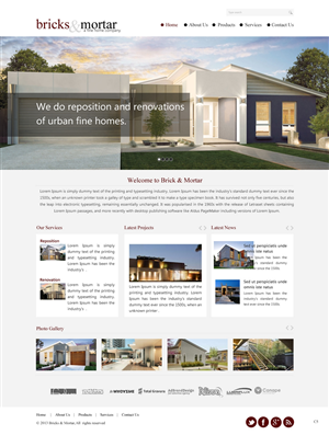 Web Design by pb for Bricks and Mortar | Design: #2080271