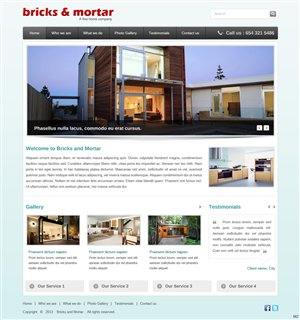 Web Design by pb for Bricks and Mortar | Design: #2080280