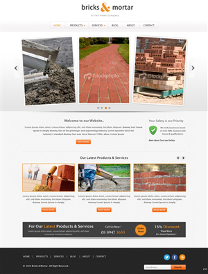 Web Design by pb for Bricks and Mortar | Design: #2084013