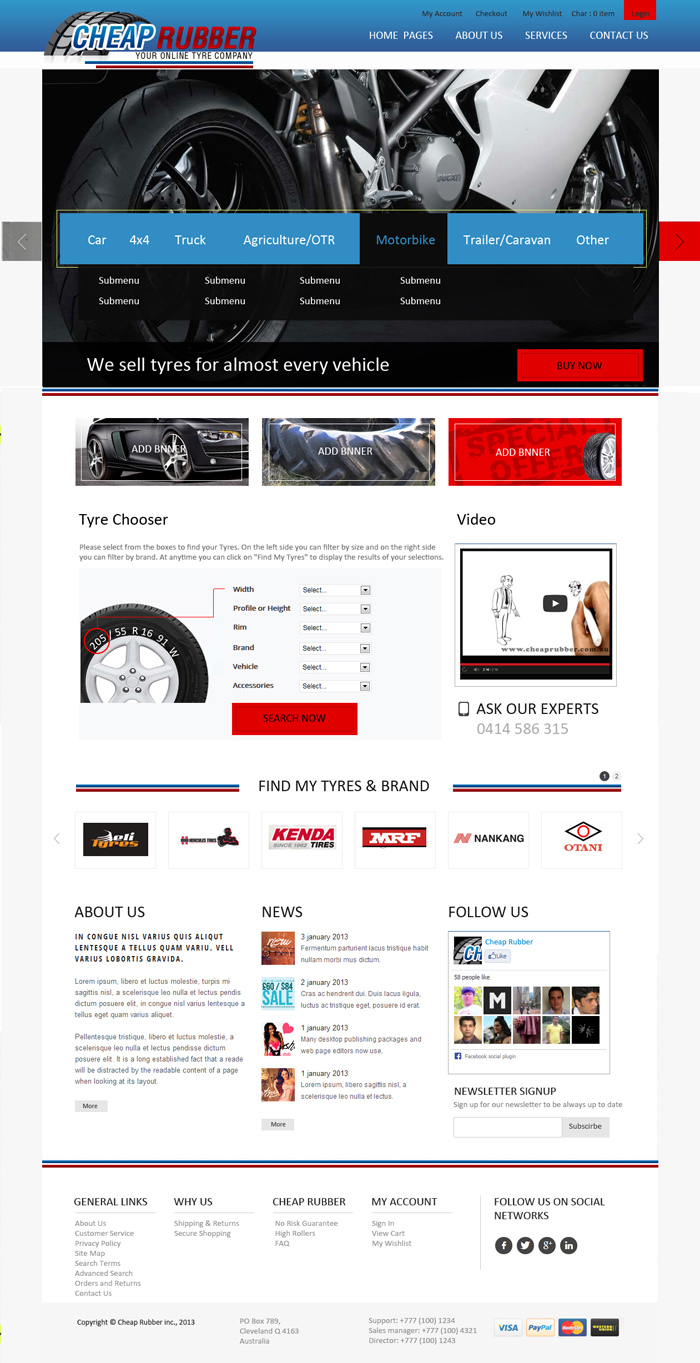 Web-Design von uk für Cheap Rubber | Design #2101316