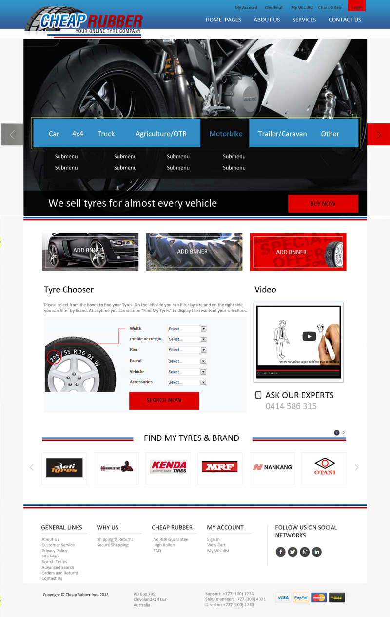 Web Design by uk for Cheap Rubber | Design #2101334