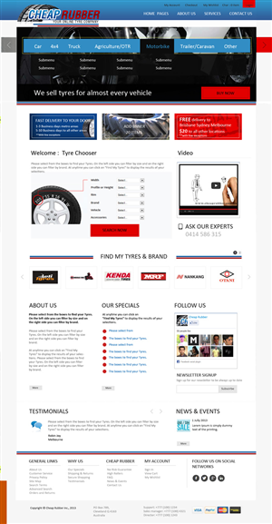Web Design by uk for Cheap Rubber | Design: #2101646