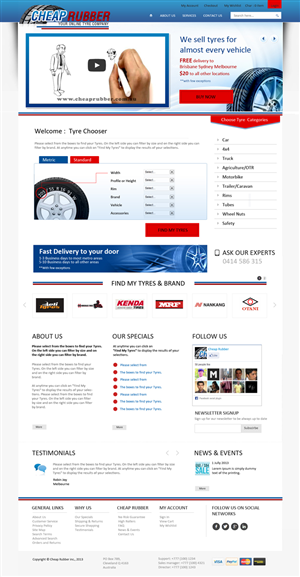 Web-Design von uk für Cheap Rubber | Design: #2102750