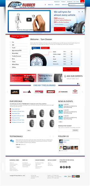Web-Design von uk für Cheap Rubber | Design: #2110089