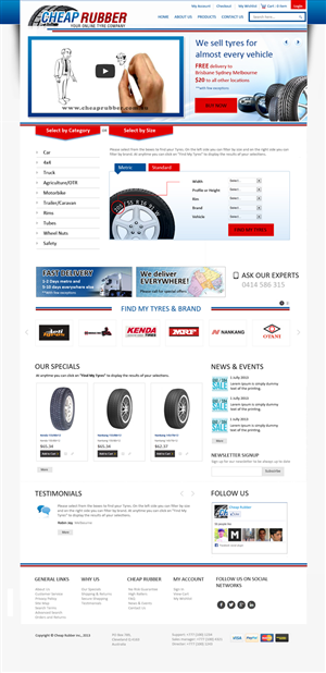 Web-Design von uk für Cheap Rubber | Design: #2112903