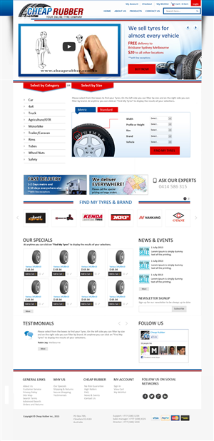 Web-Design von uk für Cheap Rubber | Design: #2113054