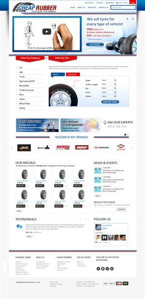 Web-Design von uk für Cheap Rubber | Design: #2113288