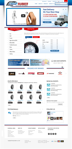 Web-Design von uk für Cheap Rubber | Design: #2113298