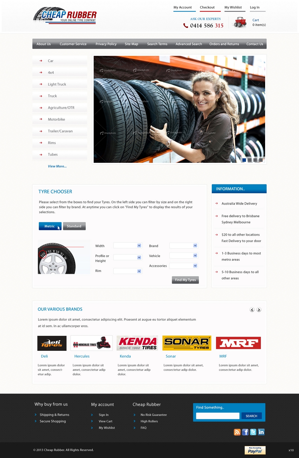 Web Design by pb for Cheap Rubber | Design #2104512