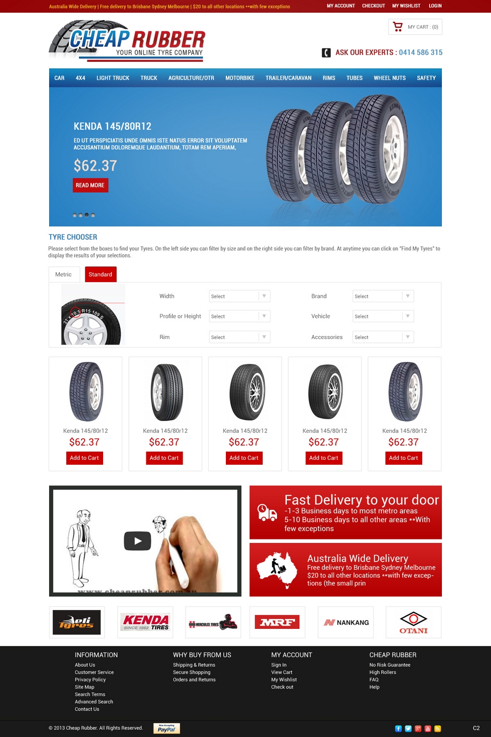 Web Design by pb for Cheap Rubber | Design #2104513