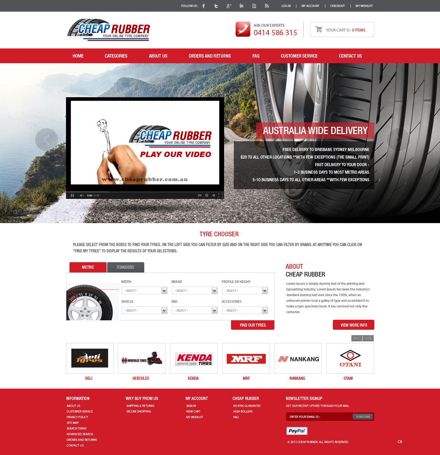 Web Design by pb for Cheap Rubber | Design #2104515