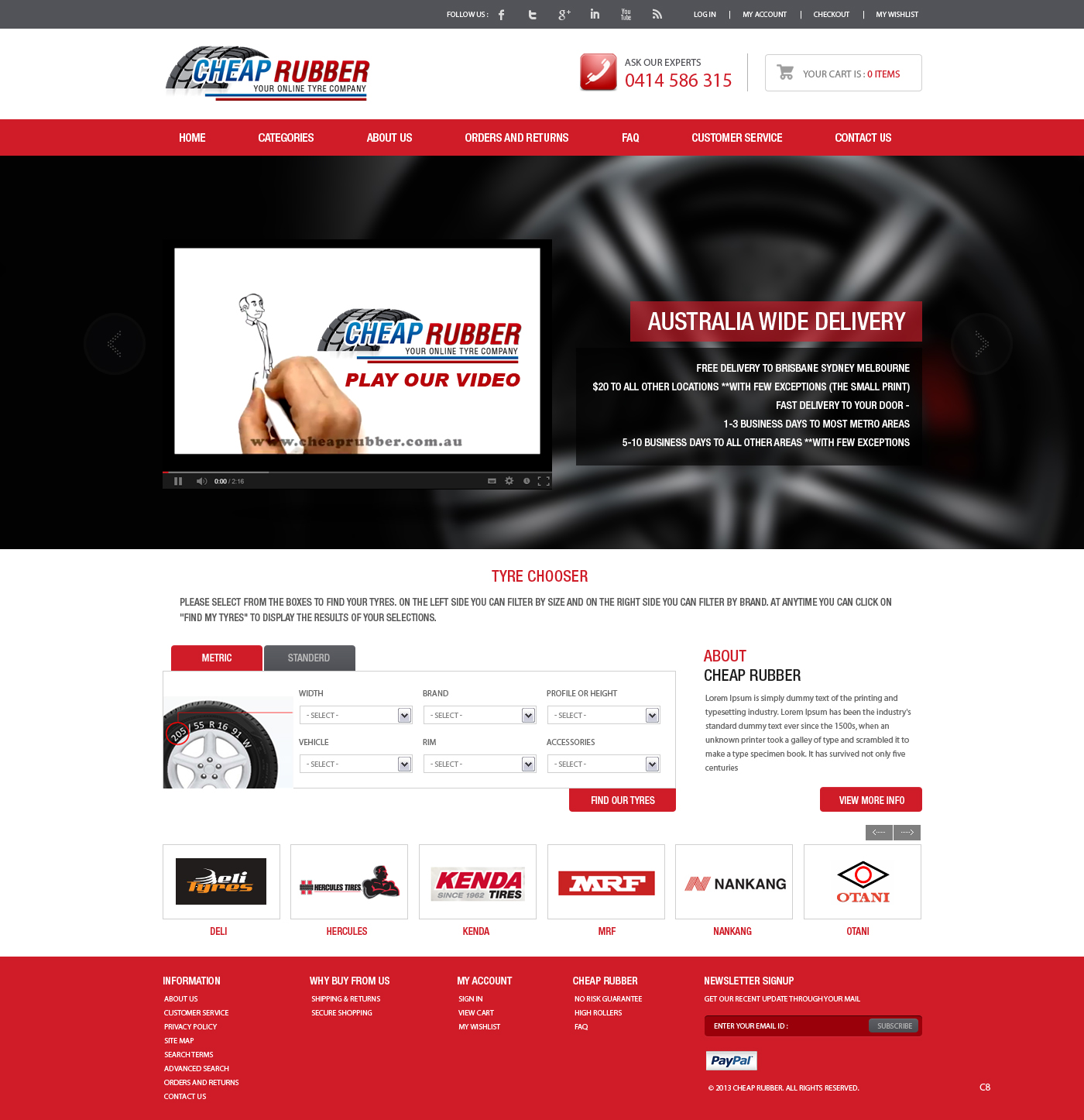 Web Design by pb for Cheap Rubber | Design #2104517