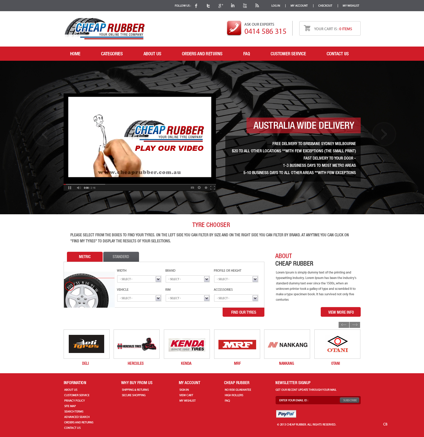 Web Design by pb for Cheap Rubber | Design #2104520