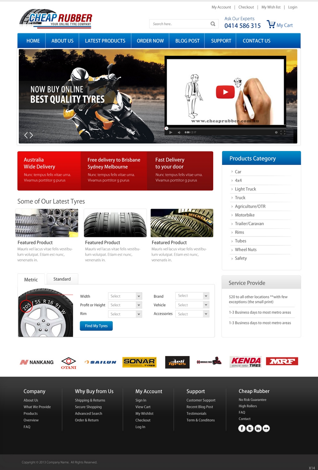 Web Design by pb for Cheap Rubber | Design #2104521
