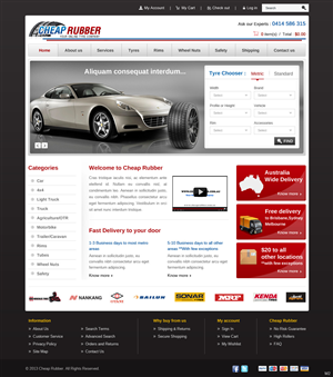 Web-Design von pb für Cheap Rubber | Design: #2104522