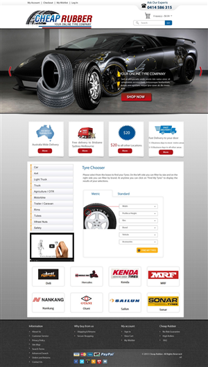 Web-Design von pb für Cheap Rubber | Design: #2111107