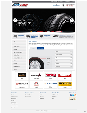 Web-Design von pb für Cheap Rubber | Design: #2111109