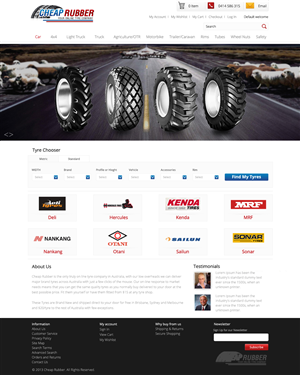 Web-Design von OM für Cheap Rubber | Design: #2111490