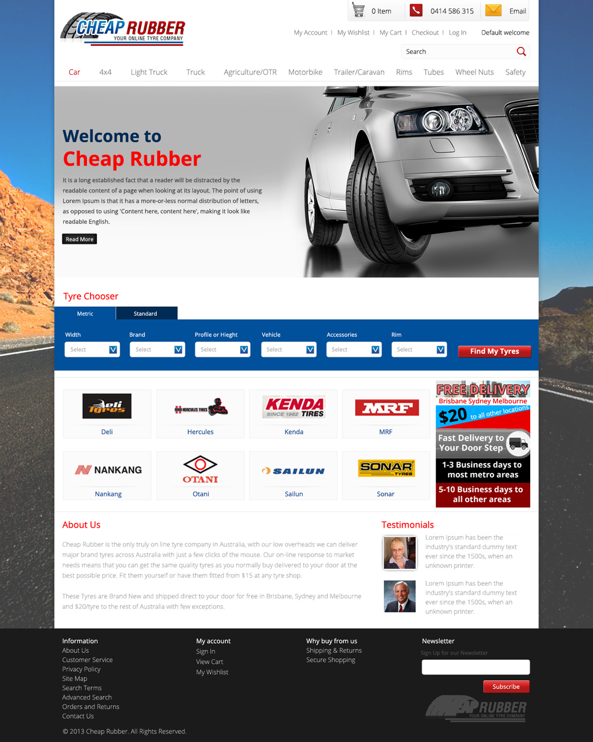 Web-Design von OM für Cheap Rubber | Design #2111495