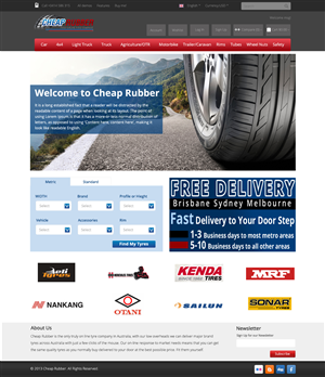 Web-Design von OM für Cheap Rubber | Design: #2111499